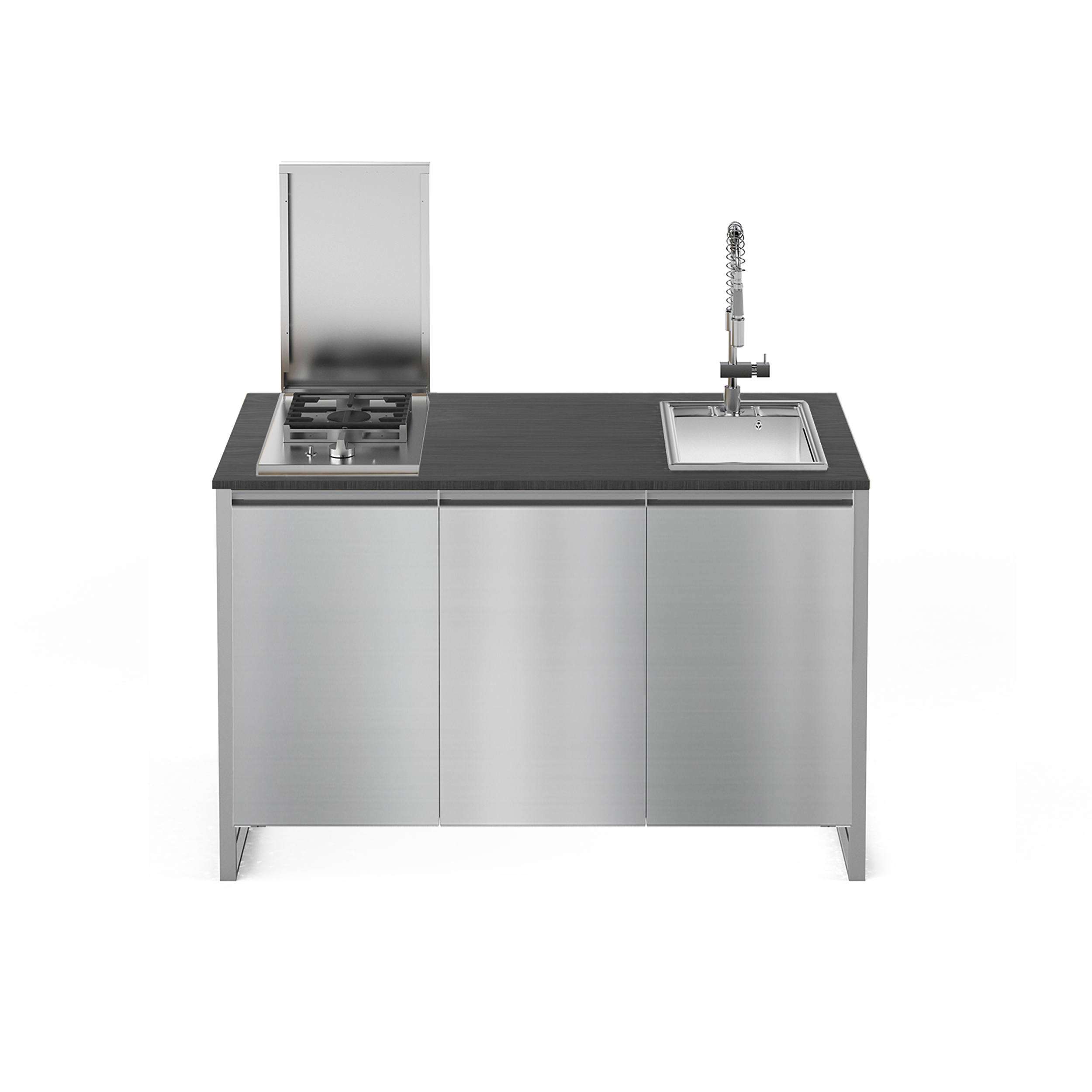 ΚΟΥΖΙΝΑ ΕΞΩΤΕΡΙΚΗΣ ΧΡΗΣΗΣ STEEL GEA SELLA14580-QL-NA-SS | ΝΕΡΟΧΥΤΗΣ 40εκ. | ΕΣΤΙΑ ΑΕΡΙΟΥ 2